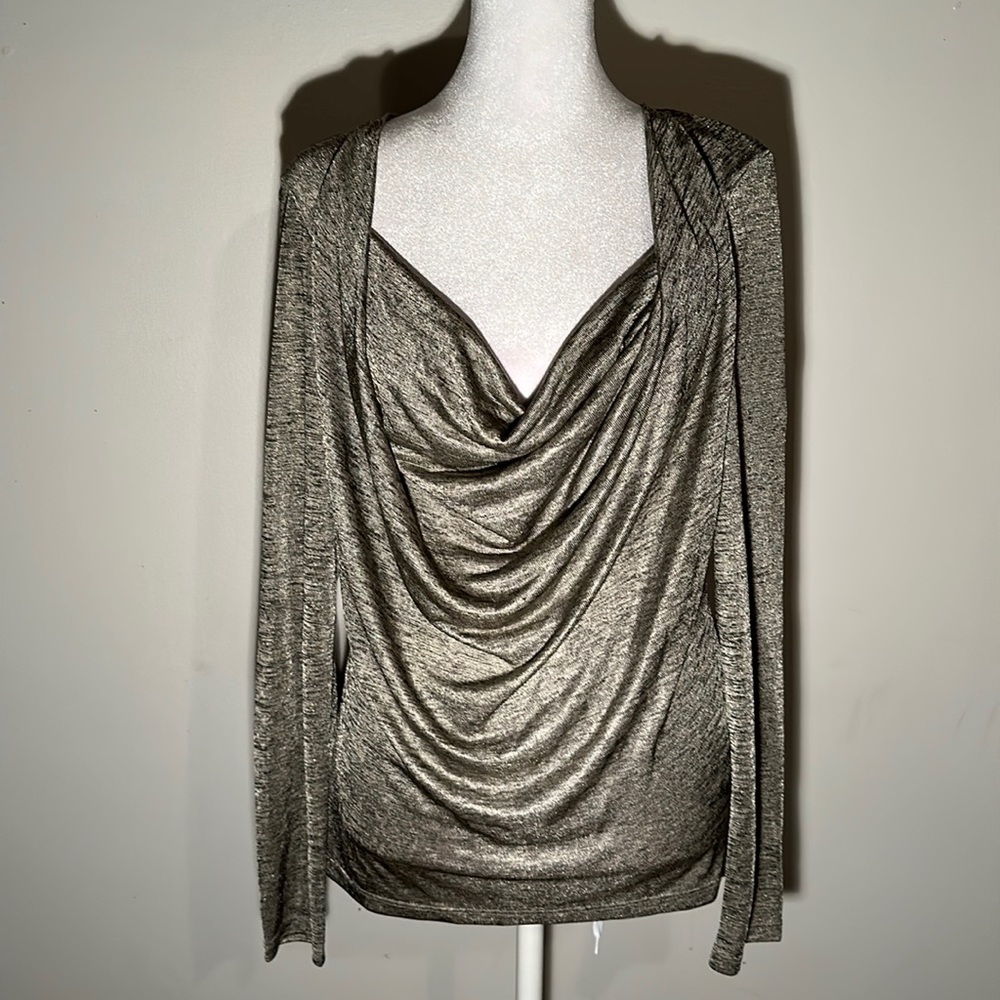 T Tahari Women’s  Cowl Neck Top Size Medium.